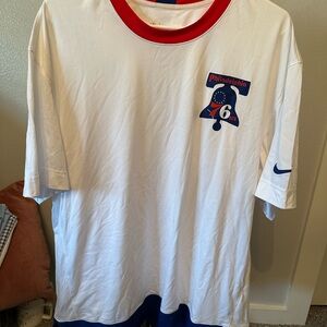 Philadelphia 76ers Nike Hardwood Classic shooting shirt XL